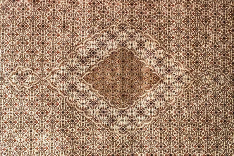 Persisk tæppe - Tabriz - 296 x 205 cm - brun