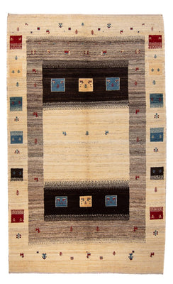 Gabbeh Tæppe - Loribaft Persisk - 240 x 153 cm - beige