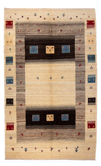 Gabbeh Tæppe - Loribaft Persisk - 240 x 153 cm - beige