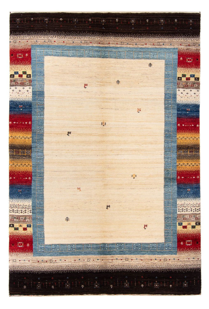 Gabbeh Tæppe - Loribaft Persisk - 236 x 165 cm - beige