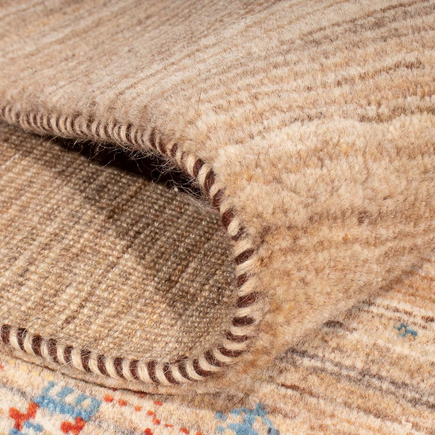 Gabbeh Tæppe - Loribaft Persisk - 245 x 157 cm - beige