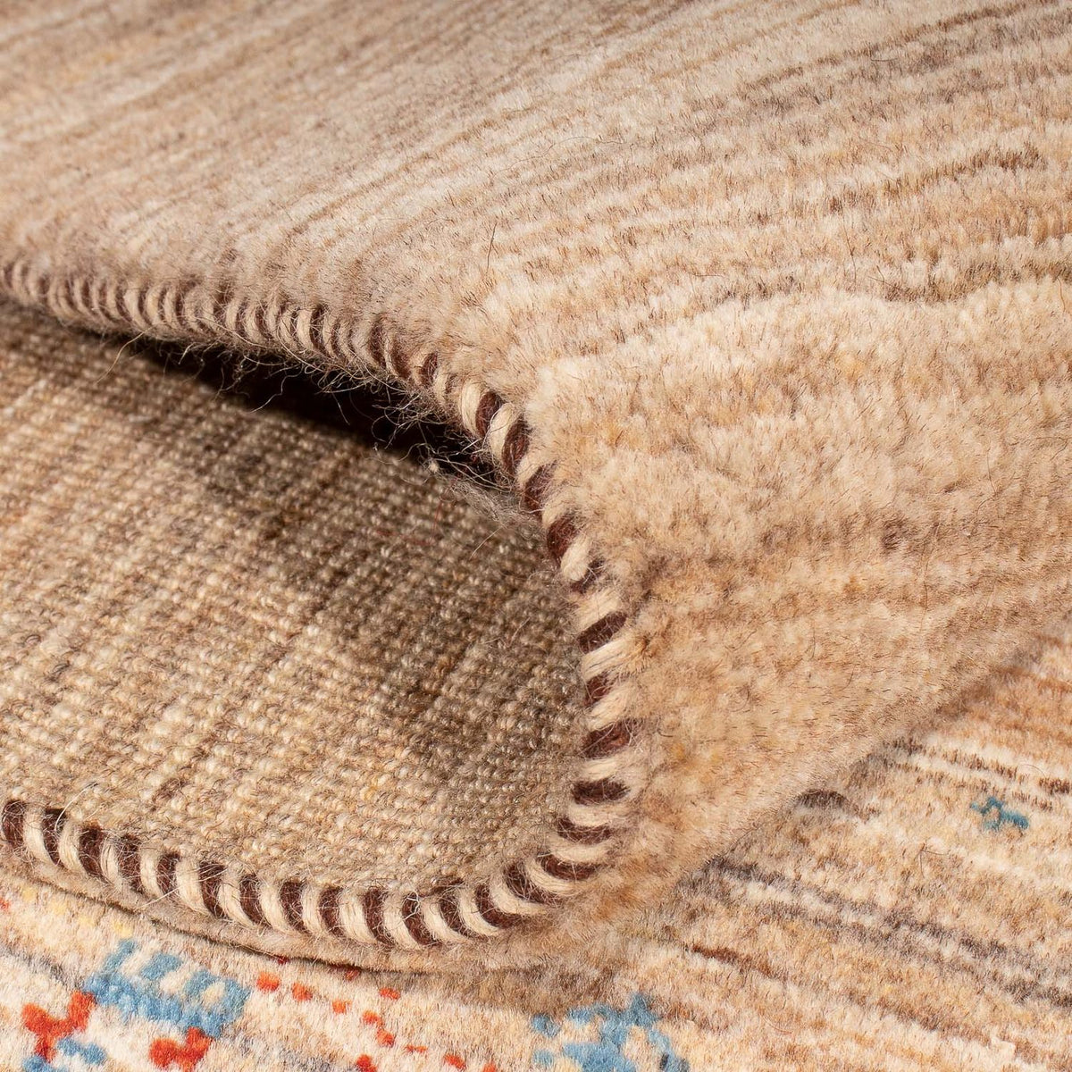 Gabbeh Tæppe - Loribaft Persisk - 245 x 157 cm - beige