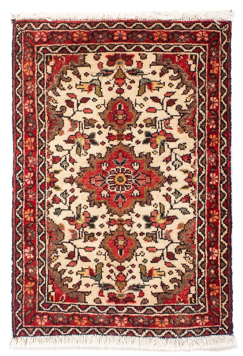 Persisk tæppe - Nomadisk - 77 x 57 cm - beige