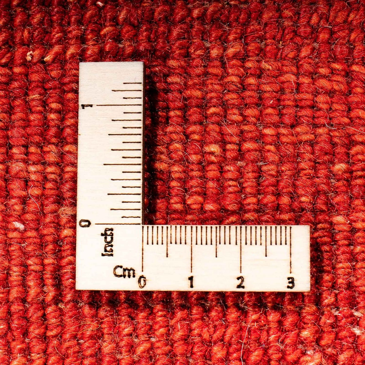 Gabbeh Tæppe - Loribaft Persisk - 182 x 130 cm - mørkerød