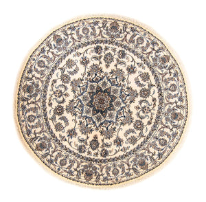 Persisk tæppe - Nain rundt  - 200 x 200 cm - beige