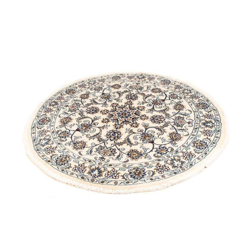 Persisk tæppe - Nain rundt  - 150 x 150 cm - beige