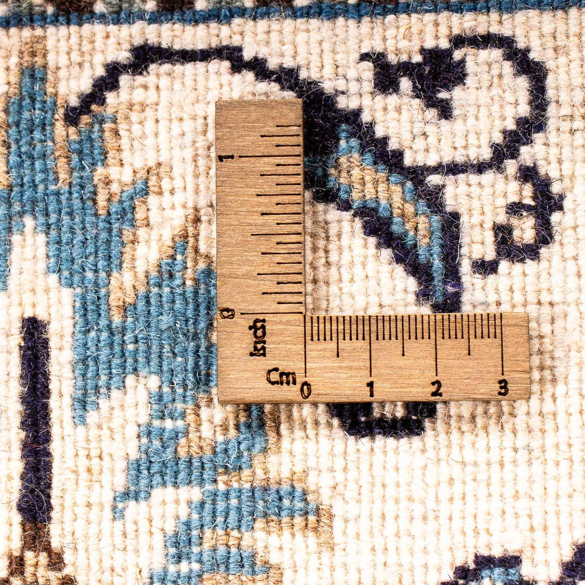 Persisk tæppe - Nain - 198 x 149 cm - mørkeblå