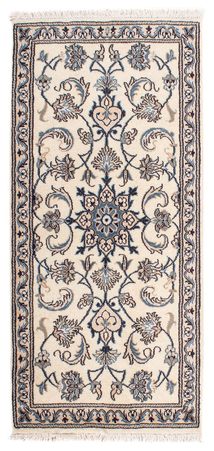 Persisk tæppe - Nain - 140 x 68 cm - beige