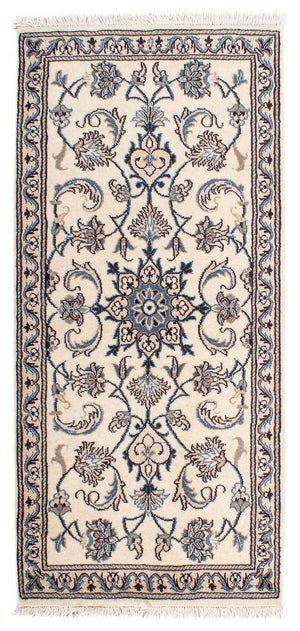 Persisk tæppe - Nain - 140 x 68 cm - beige
