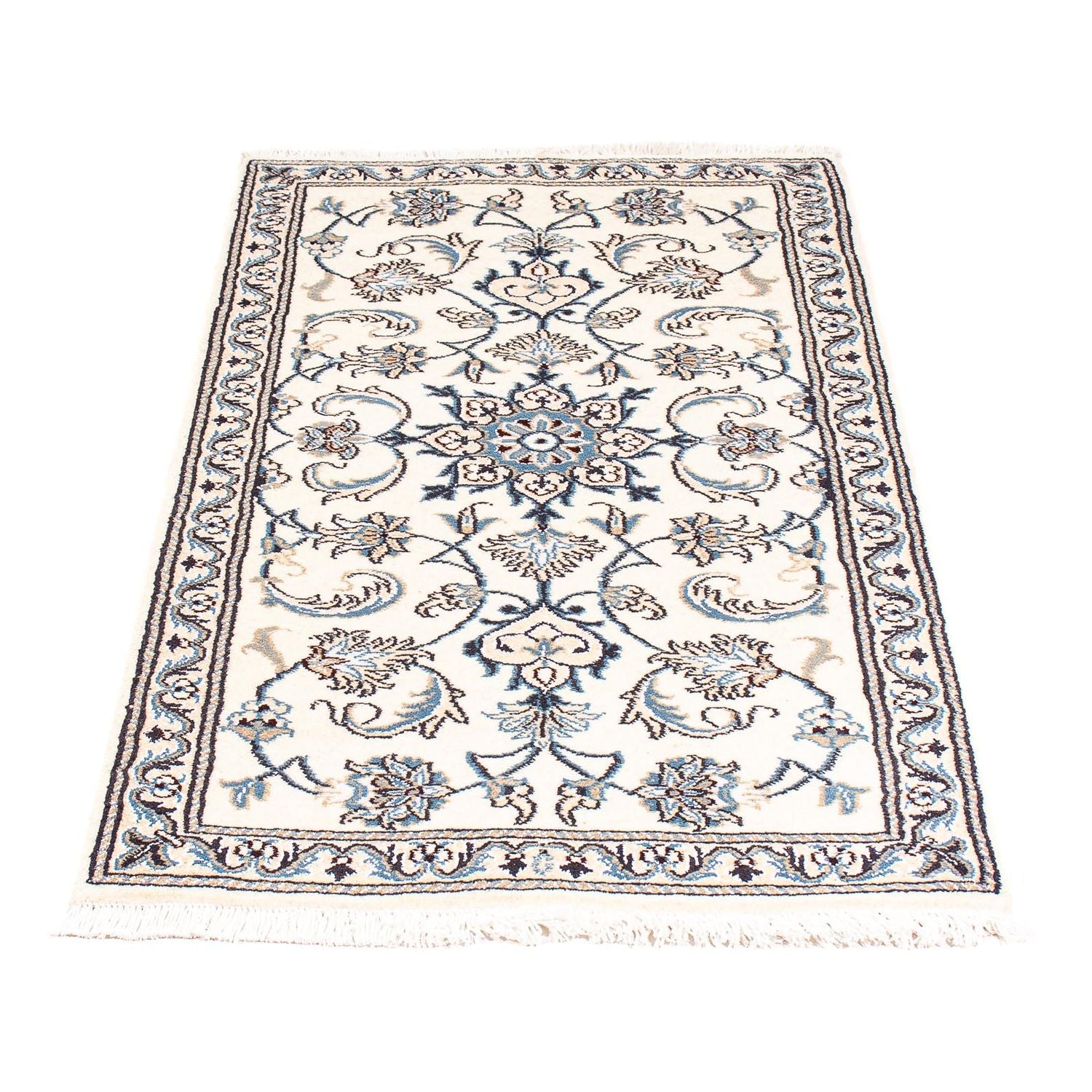 Persisk tæppe - Nain - 140 x 68 cm - beige