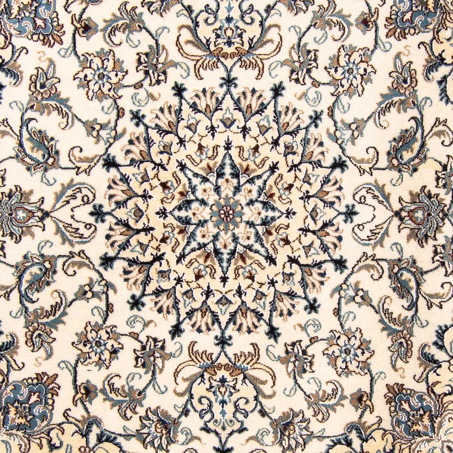 Persisk tæppe - Nain firkantet  - 200 x 195 cm - beige