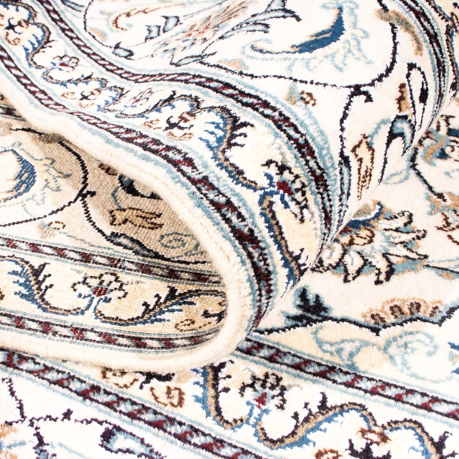 Persisk tæppe - Nain firkantet  - 200 x 195 cm - beige