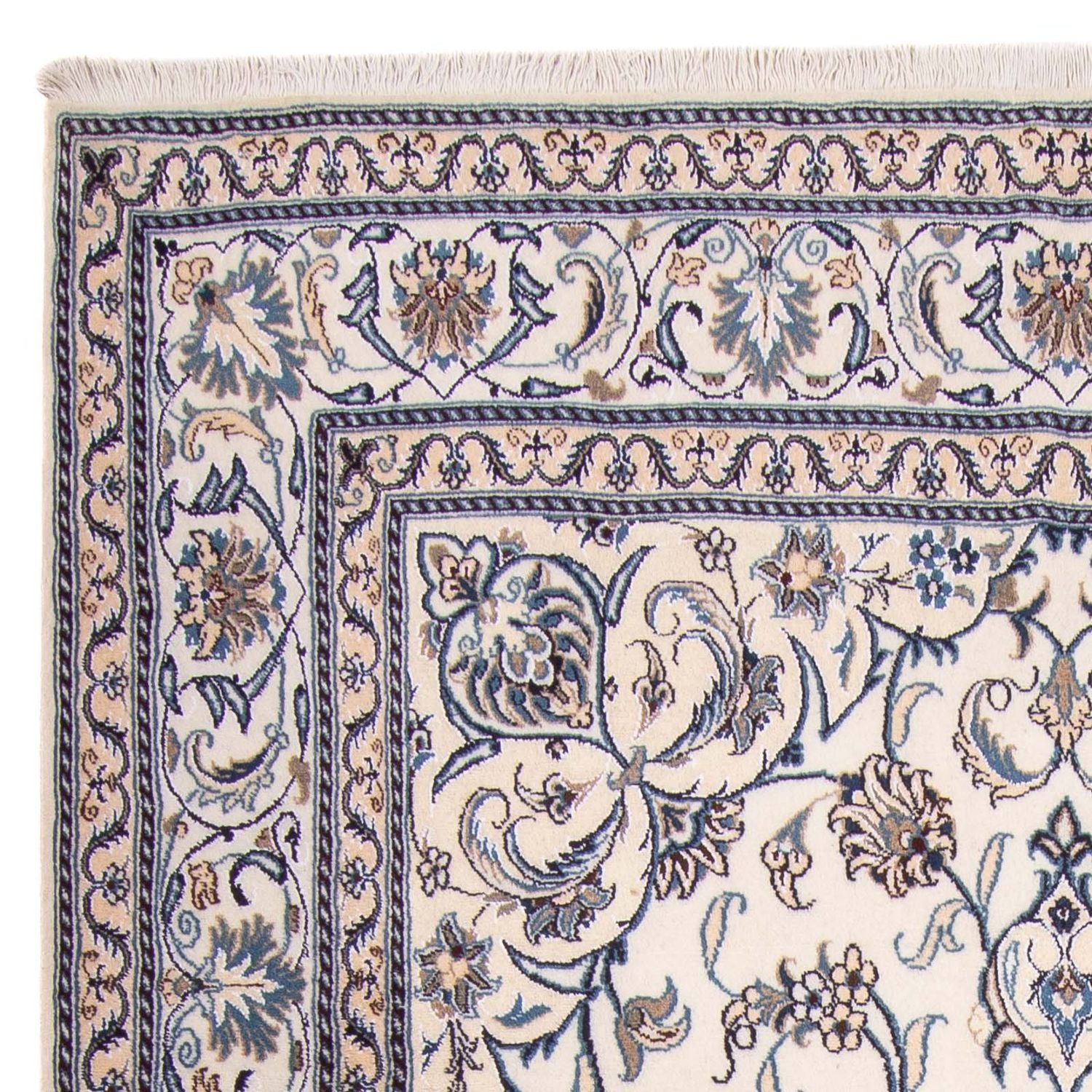 Persisk tæppe - Nain - 266 x 198 cm - beige