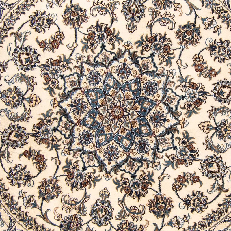 Persisk tæppe - Nain rundt  - 200 x 200 cm - beige