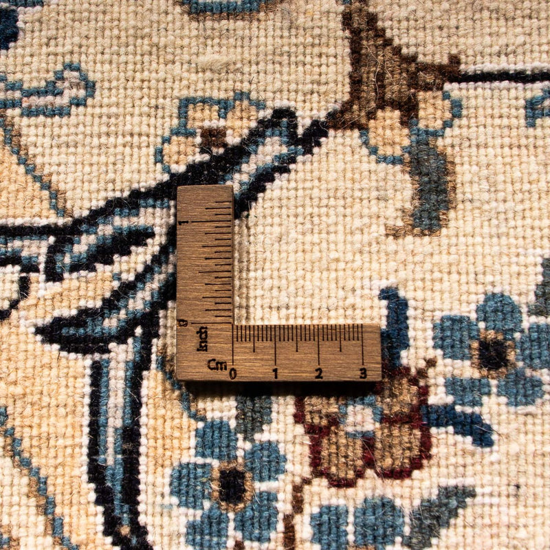 Persisk tæppe - Nain rundt  - 200 x 200 cm - beige