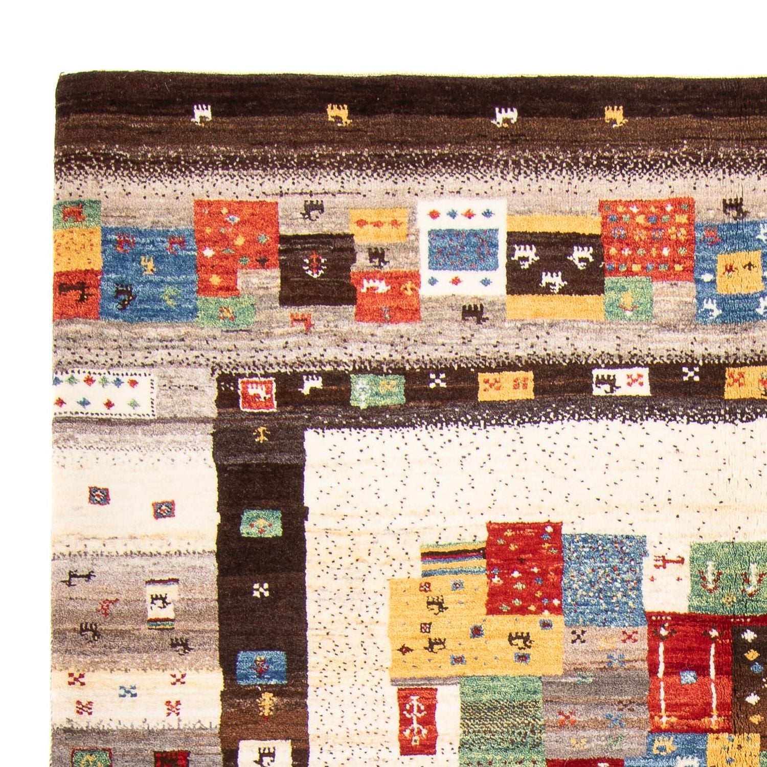 Gabbeh Tæppe - Loribaft Persisk - 249 x 162 cm - flerfarvet
