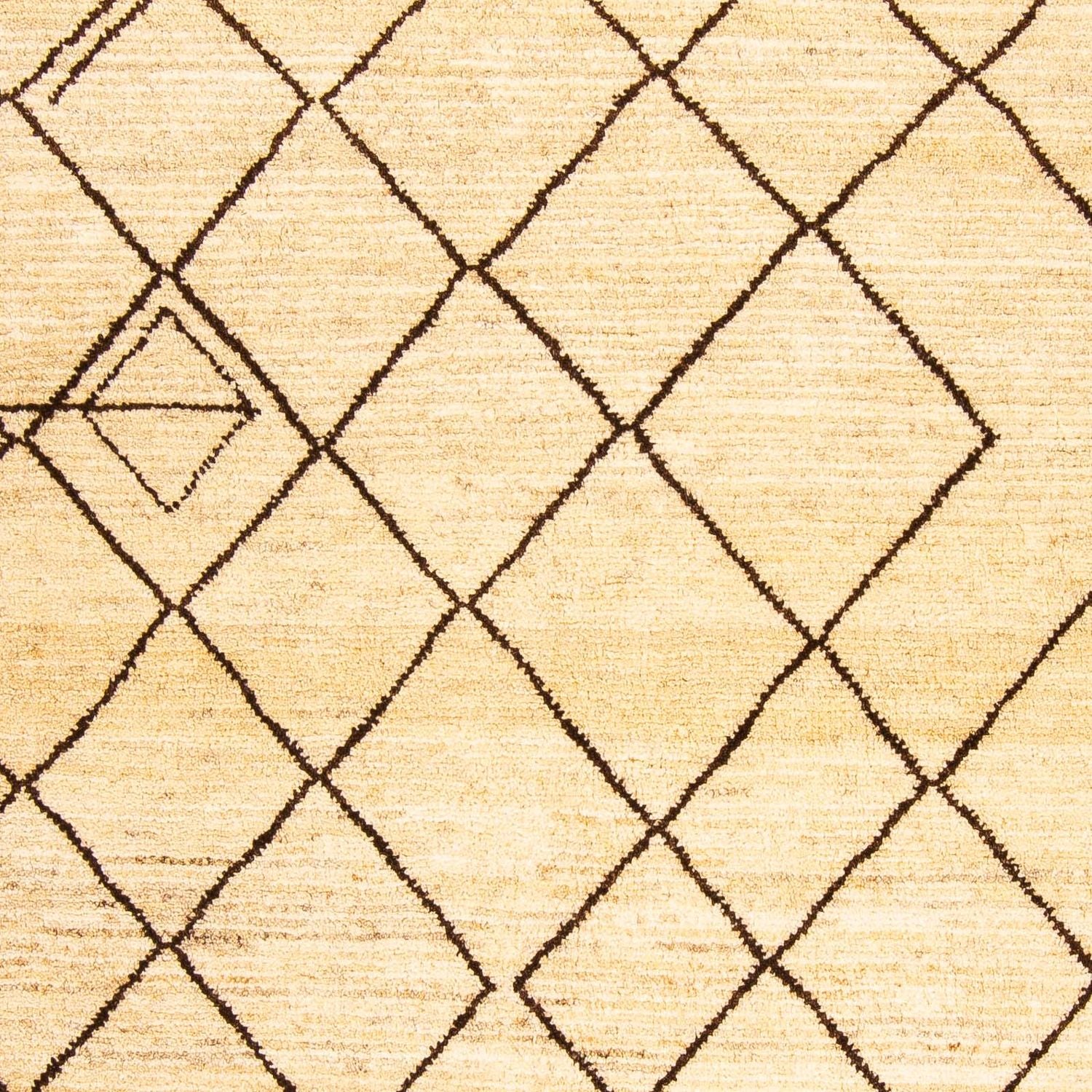 Gabbeh Tæppe - Loribaft Persisk - 193 x 151 cm - beige
