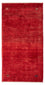 Gabbeh Tæppe - Loribaft Persisk - 136 x 64 cm - mørkerød