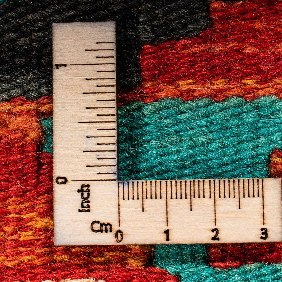 Kelim Carpet - Splash - 128 x 86 cm - rust