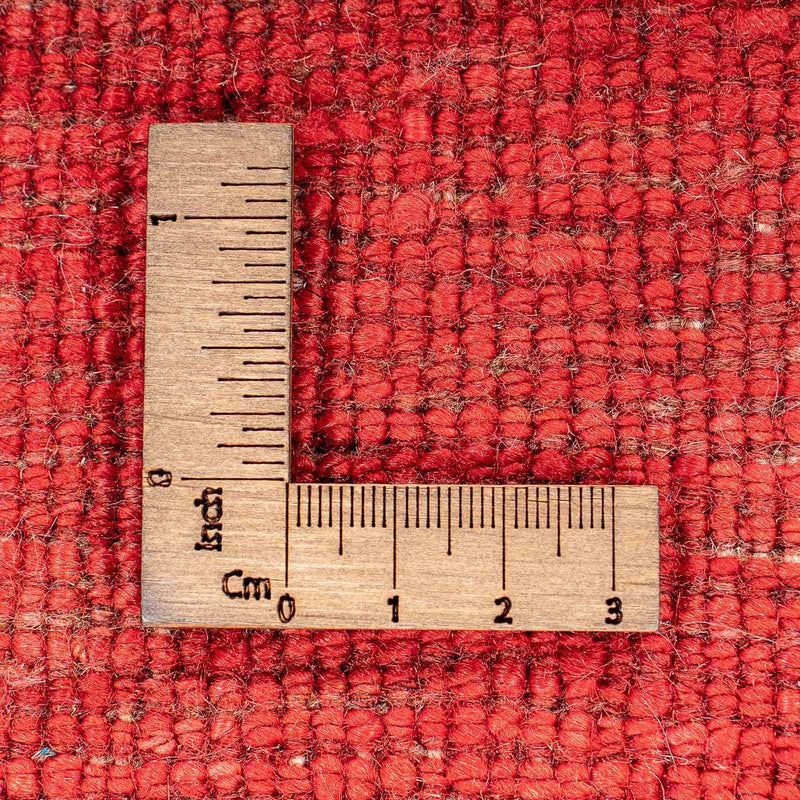 Gabbeh Tæppe - Loribaft Persisk - 140 x 72 cm - mørkerød