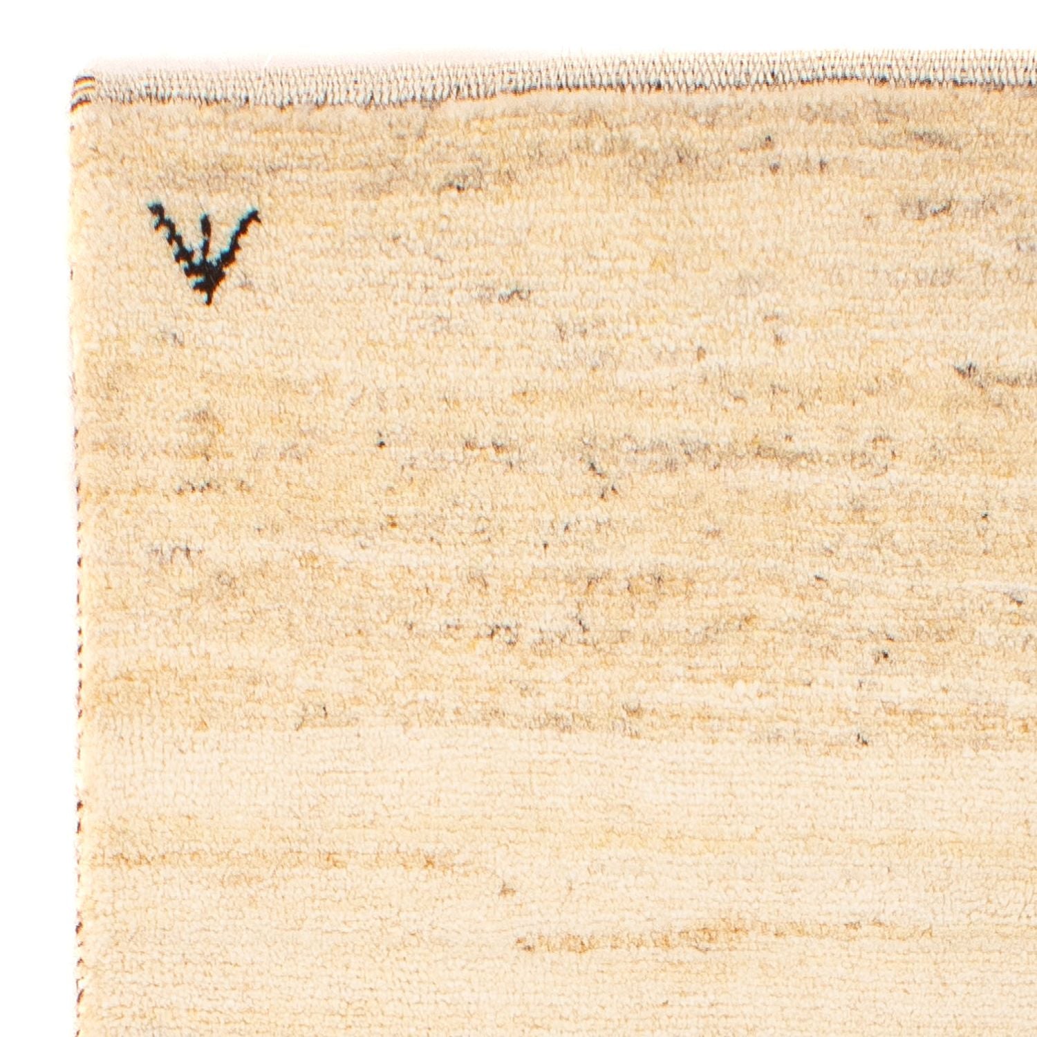 Gabbeh Tæppe - Loribaft Persisk - 129 x 73 cm - beige