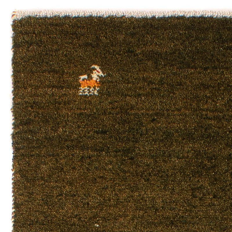 Gabbeh Tæppe - Loribaft Persisk - 144 x 70 cm - mørkebrun