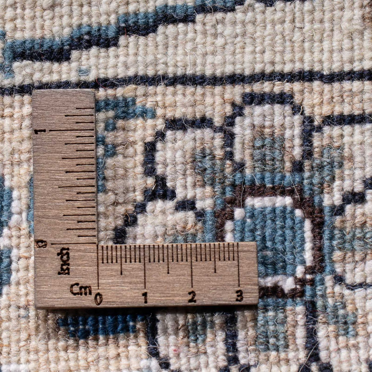 Persisk tæppe - Nain - 300 x 245 cm - mørkeblå