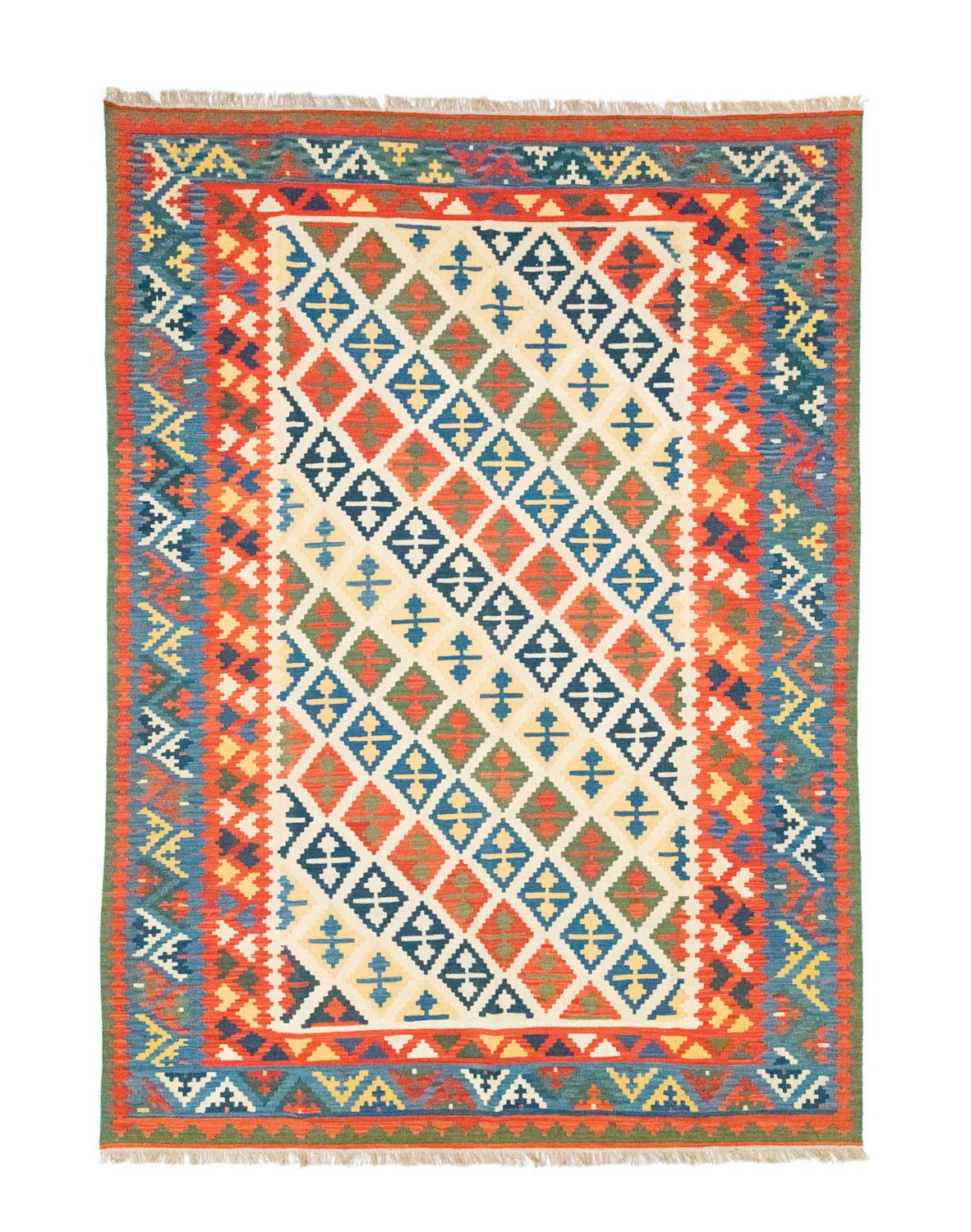 Kelim-tæppe - orientalsk - 363 x 258 cm - orange