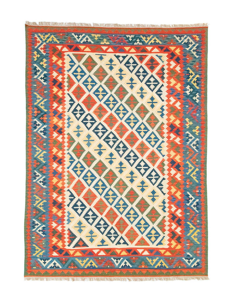 Kelim-tæppe - orientalsk - 363 x 258 cm - orange