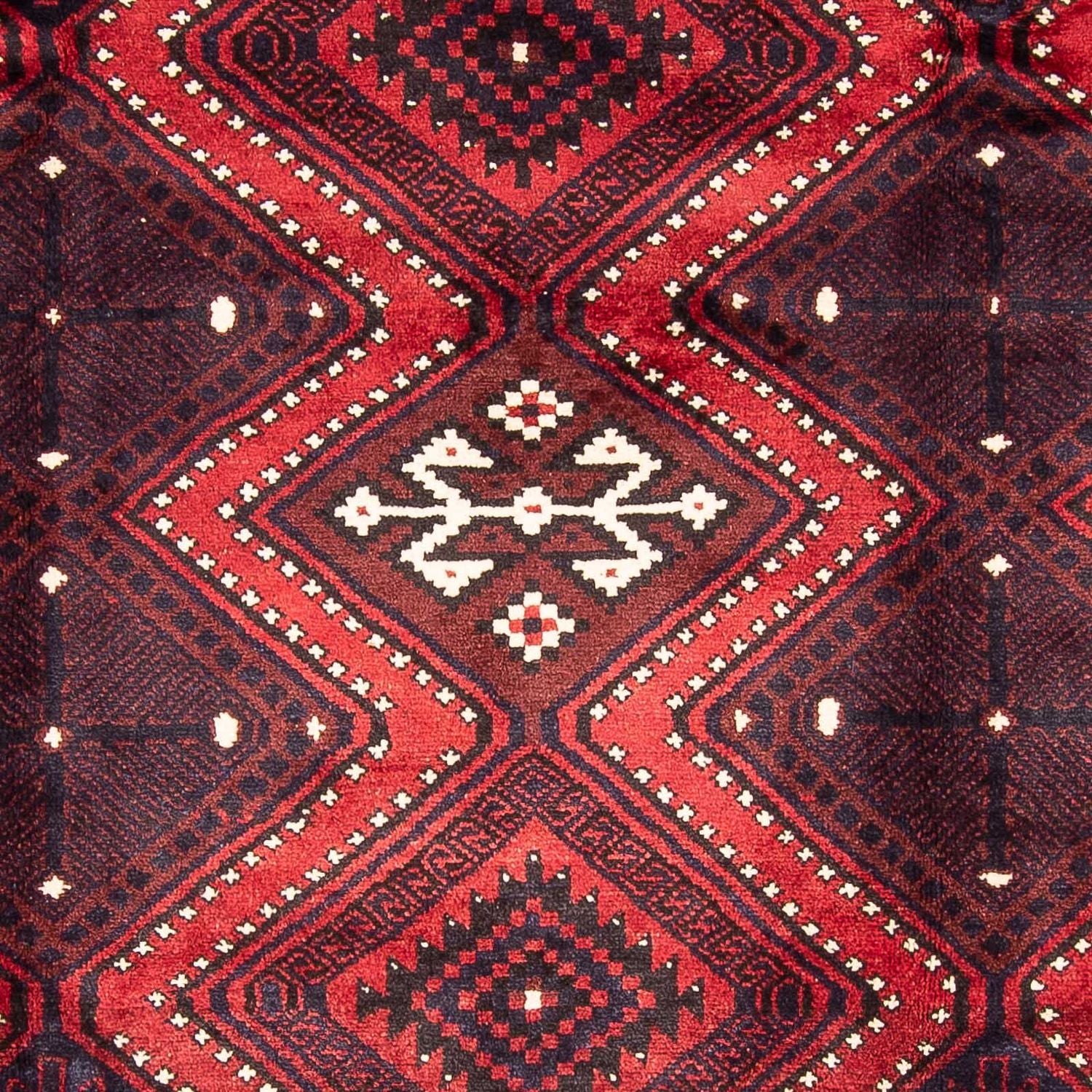 Persisk tæppe - Nomadisk - 310 x 226 cm - mørkerød