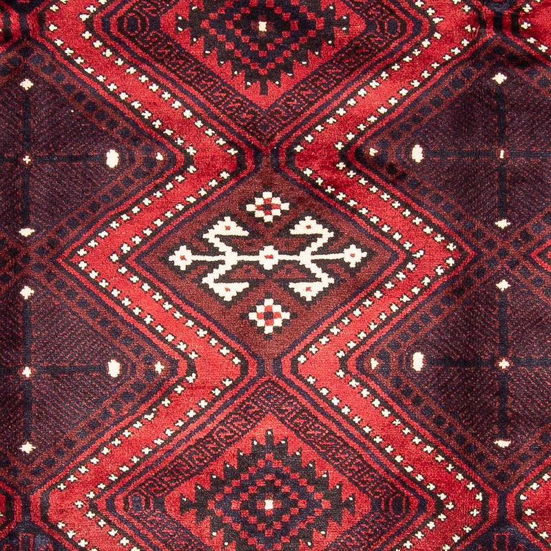 Persisk tæppe - Nomadisk - 310 x 226 cm - mørkerød
