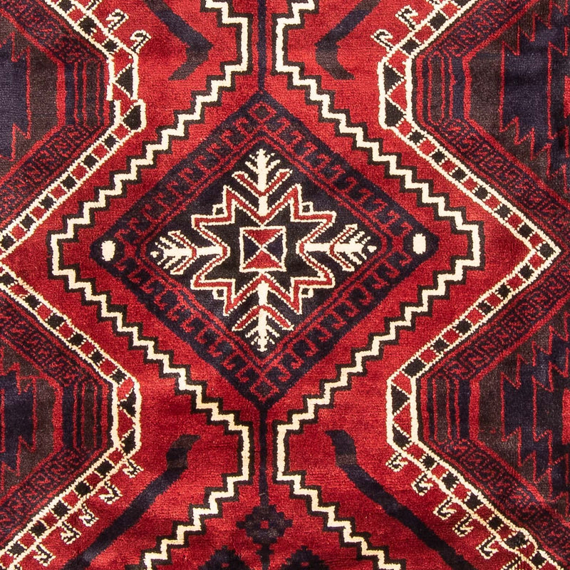 Persisk tæppe - Nomadisk - 306 x 235 cm - mørkerød