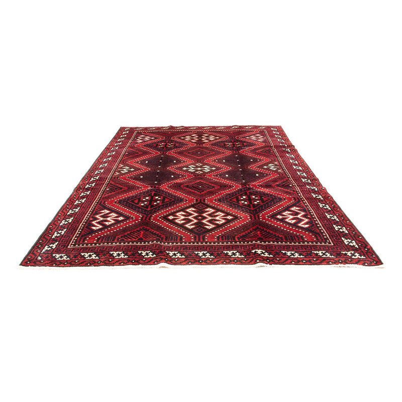 Persisk tæppe - Nomadisk - 306 x 235 cm - mørkerød