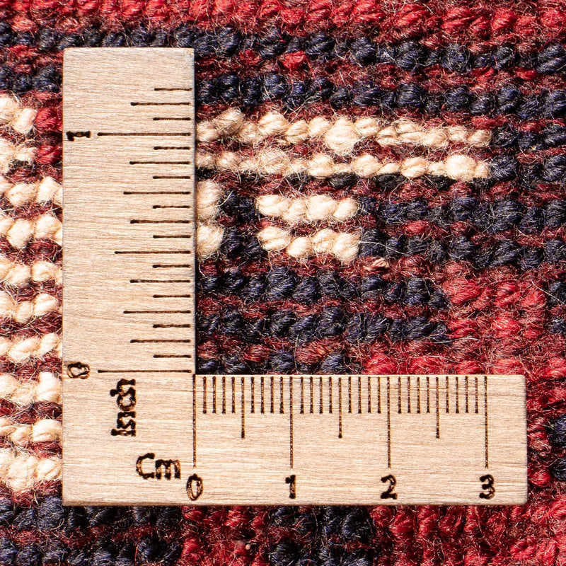 Persisk tæppe - Nomadisk - 306 x 235 cm - mørkerød