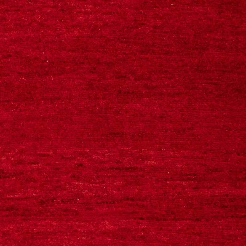 Gabbeh Tæppe - Loribaft Persisk - 134 x 68 cm - mørkerød