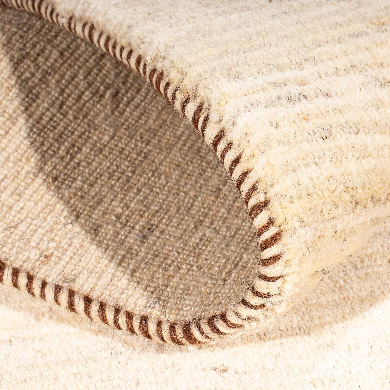 Gabbeh Tæppe - Loribaft Persisk - 140 x 70 cm - beige