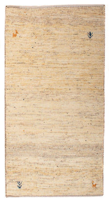 Gabbeh Tæppe - Loribaft Persisk - 131 x 72 cm - beige