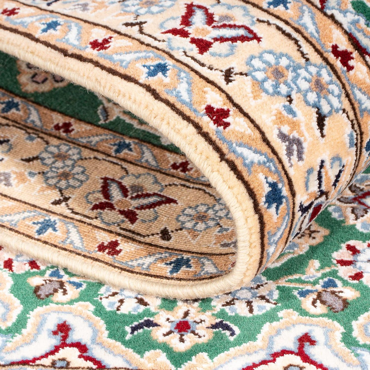 Persisk tæppe - Nain - Royal - 148 x 101 cm - mørkegrøn