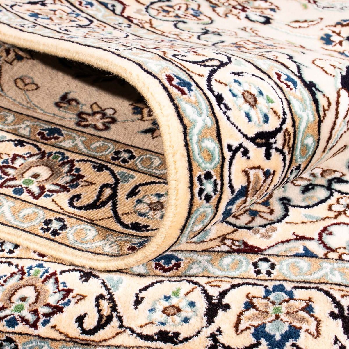 Persisk tæppe - Nain - Royal - 175 x 113 cm - beige