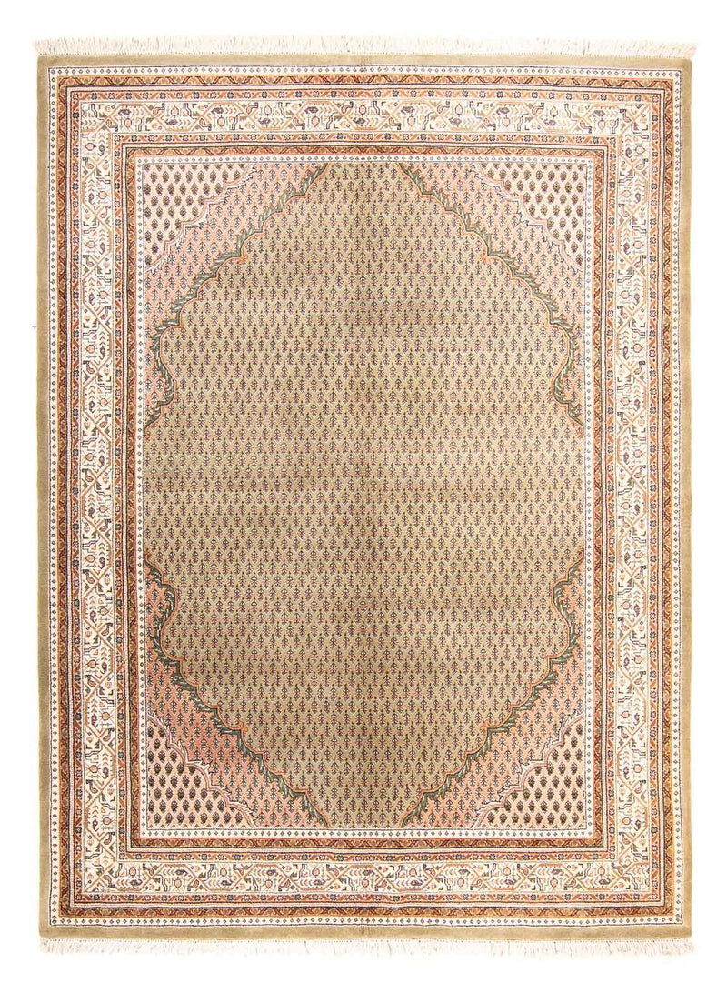 Orientalsk tæppe - Mir - Indus - 238 x 176 cm - lys beige