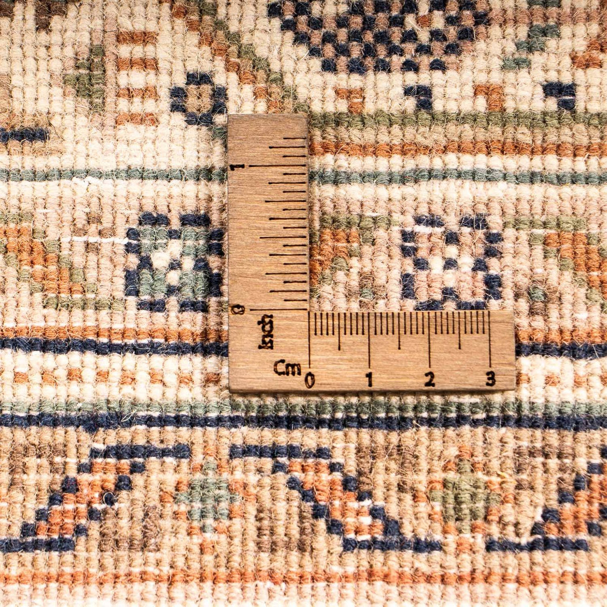 Orientalsk tæppe - Mir - Indus - 238 x 176 cm - lys beige