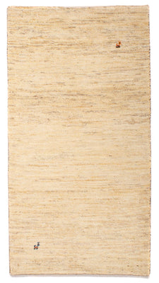 Gabbeh Tæppe - Loribaft Persisk - 140 x 75 cm - beige