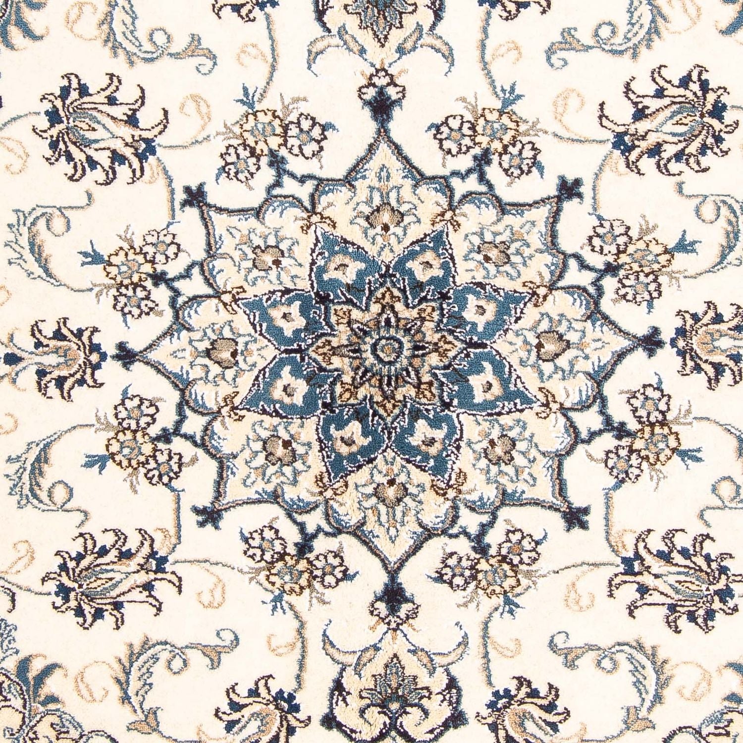 Persisk tæppe - Nain - 197 x 148 cm - beige