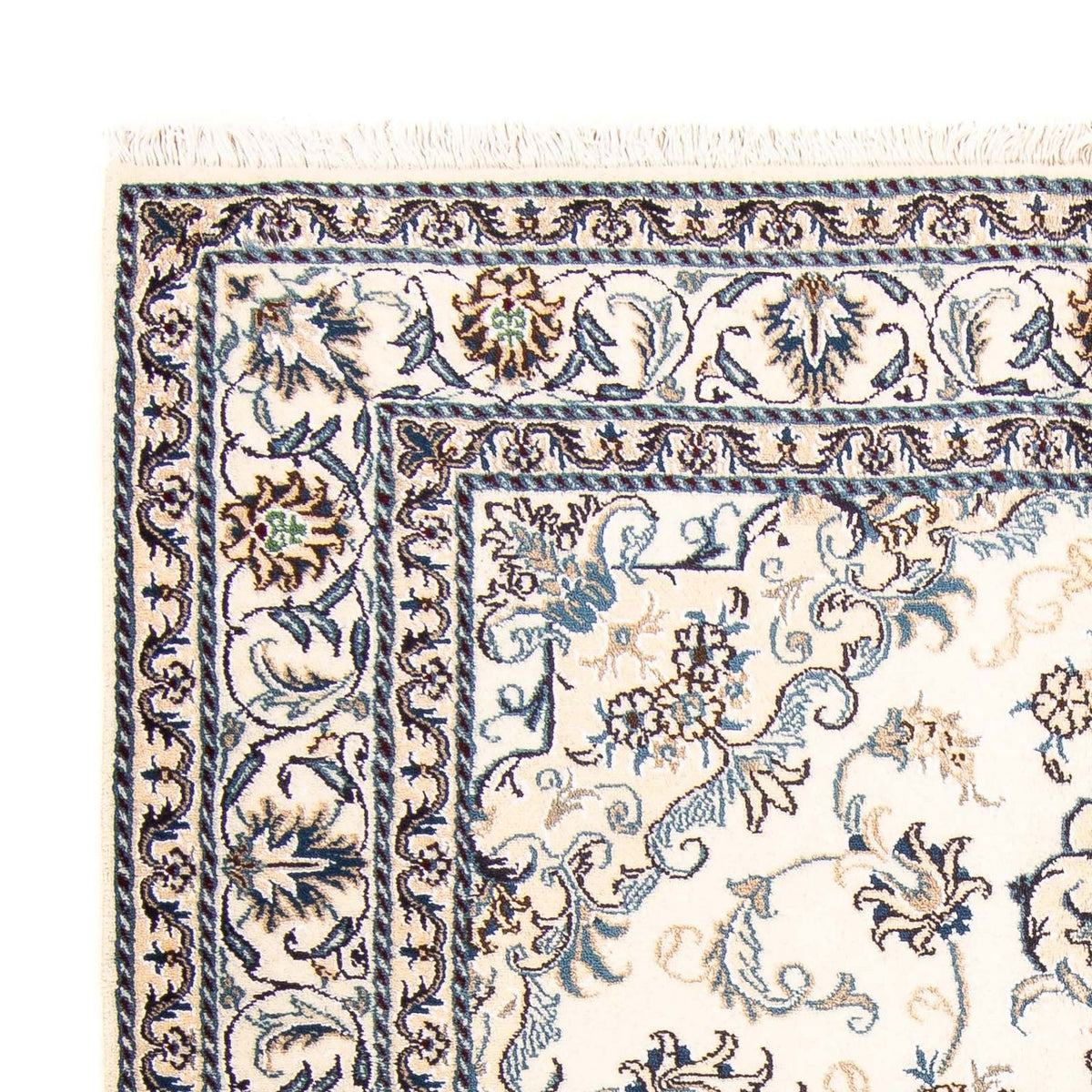 Persisk tæppe - Nain - 197 x 148 cm - beige