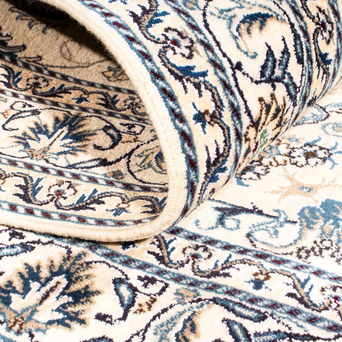 Persisk tæppe - Nain - 197 x 148 cm - beige