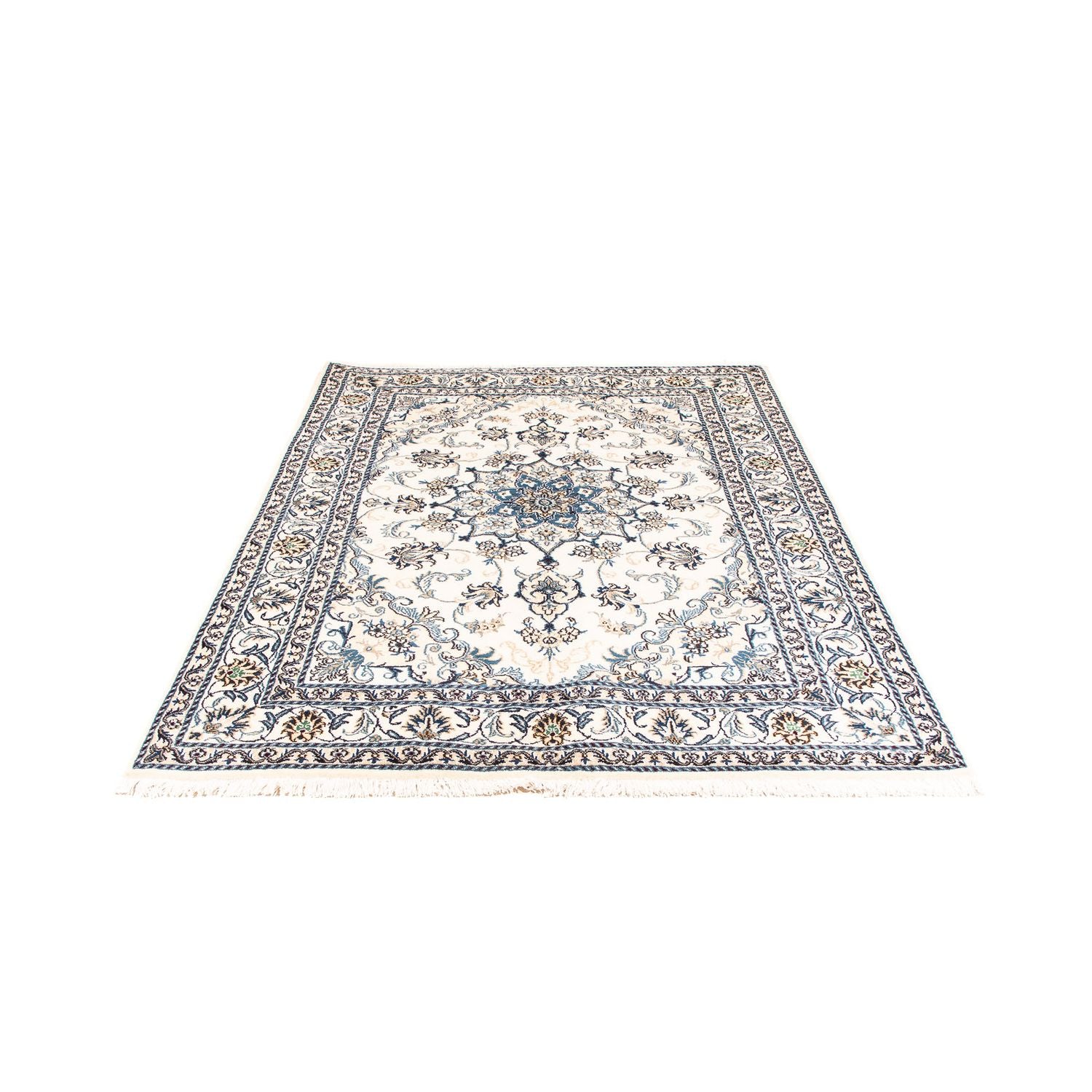 Persisk tæppe - Nain - 197 x 148 cm - beige