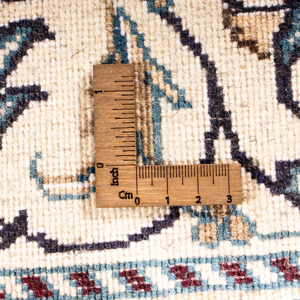 Persisk tæppe - Nain - 197 x 148 cm - beige