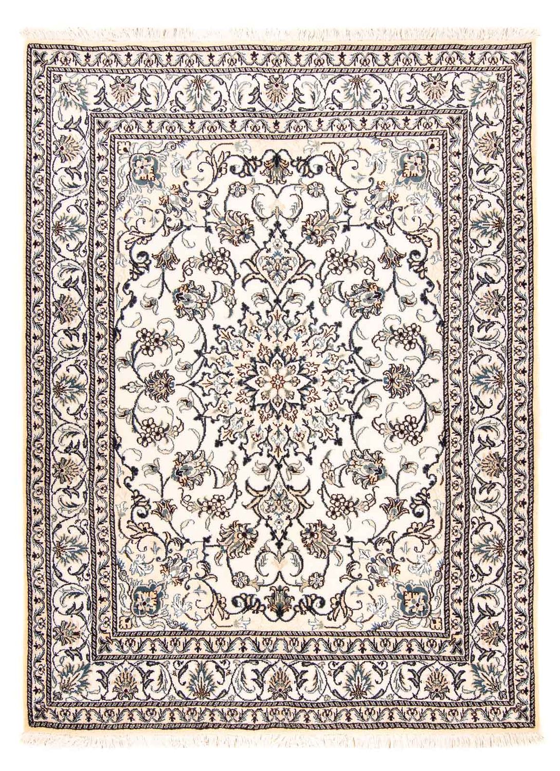 Persisk tæppe - Nain - 203 x 147 cm - beige