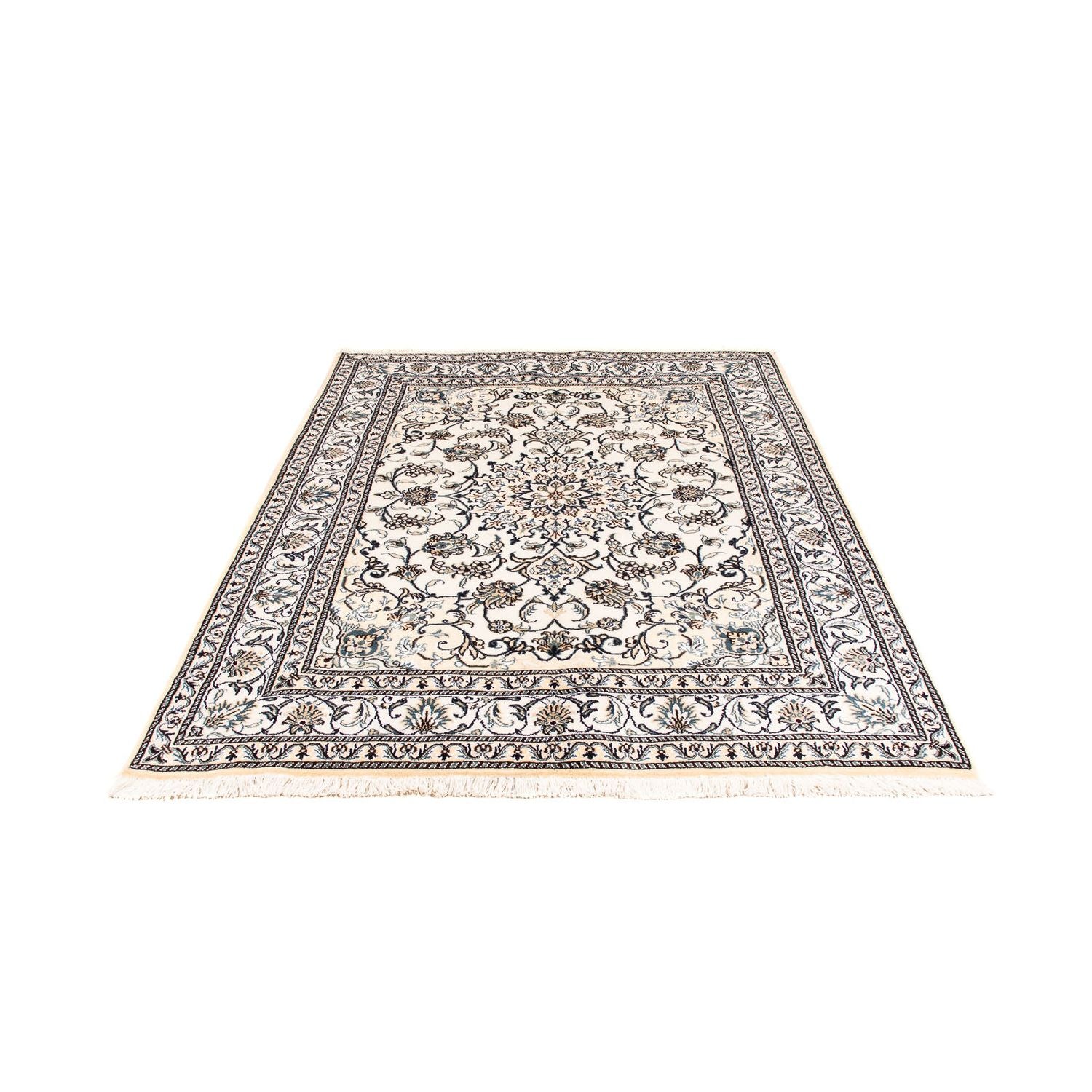 Persisk tæppe - Nain - 203 x 147 cm - beige