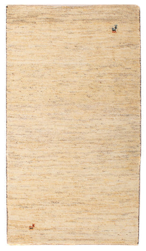Gabbeh Tæppe - Loribaft Persisk - 141 x 73 cm - beige